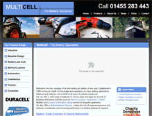 Tablet Screenshot of multicell.co.uk